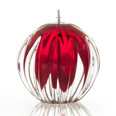 Lamparina em Cristal Murano Vermelho - São Marcos