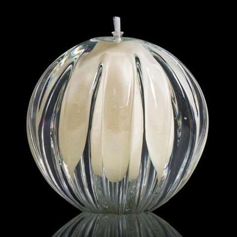 Lamparina em Cristal Murano Pérola - São Marcos