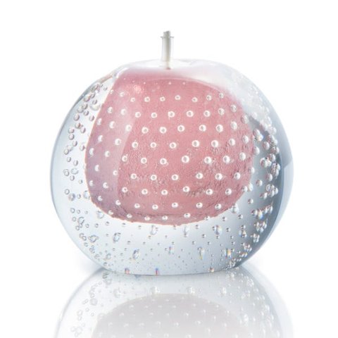 Lamparina em Cristal Murano Rosa - São Marcos