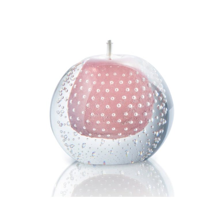 Lamparina em Cristal Murano Rosa - São Marcos