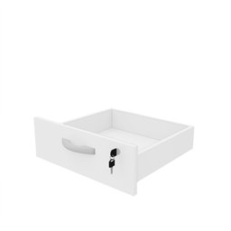 Gaveteiro Volante para Escritório com 4 Gavetas Netmobil - Branco - 7