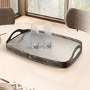 Ver imagem 2 de Bandeja Espelhada Vale em Couro Preto