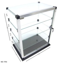 Balcão Vitrine Modulado em Vidro - 0,50 x 0,60 x 0,30 - 1