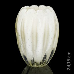 Vaso Em Cristal Murano Pérola - São Marcos - 2
