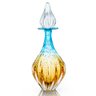 Garrafa Em Cristal Murano Água Marinha E Âmbar - São Marcos - 1