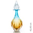 Ver imagem 2 de Garrafa Em Cristal Murano Água Marinha E Âmbar - São Marcos
