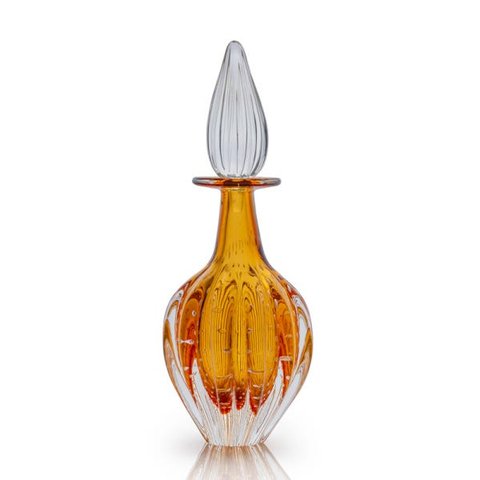 Garrafa Em Cristal Murano Âmbar - São Marcos