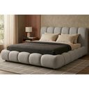 Ver imagem 2 de Cama Japonesa com Cabeceira Queen Nuvem Linho Cinza Claro - Sallar Home