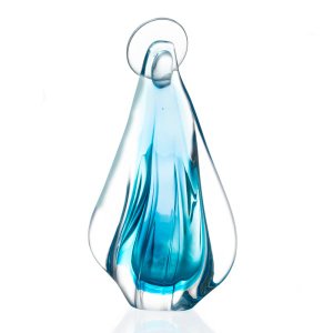 Imagem Em Cristal Murano Água Marinha - São Marcos