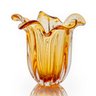 Vaso Em Cristal Murano Âmbar - São Marcos - 1