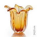 Ver imagem 2 de Vaso Em Cristal Murano Âmbar - São Marcos