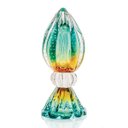 Ver imagem 1 de Vaso Pinha Com Base Em Cristal Murano Bicolor - São Marcos