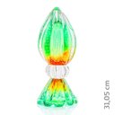 Ver imagem 2 de Vaso Pinha Com Base Em Cristal Murano Bicolor - São Marcos