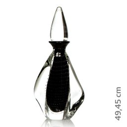 Garrafa Em Cristal Murano Preto - São Marcos - 2