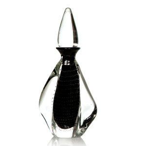 Garrafa Em Cristal Murano Preto - São Marcos