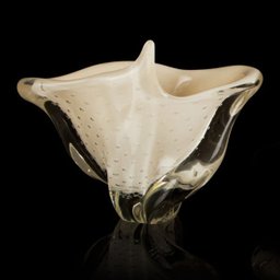 Vaso Em Cristal Murano Pérola - São Marcos - 1