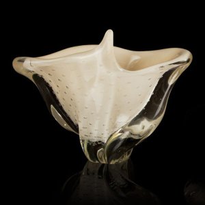 Vaso Em Cristal Murano Pérola - São Marcos