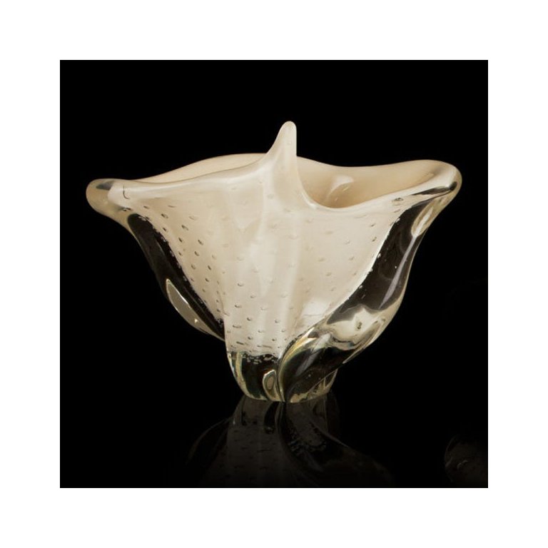 Vaso Em Cristal Murano Pérola - São Marcos