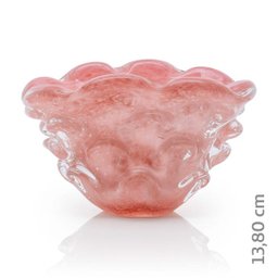 Vaso Em Cristal Murano Rosa - São Marcos - 2