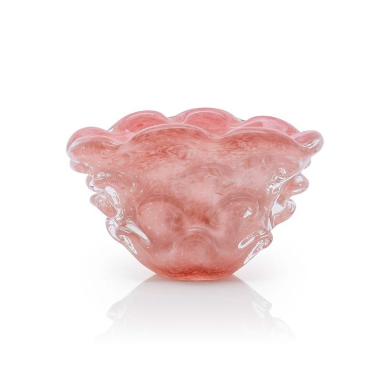 Vaso Em Cristal Murano Rosa - São Marcos