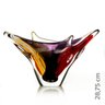Vaso Em Cristal Murano Vermelho E Âmbar - São Marcos - 2