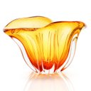 Ver imagem 1 de Vaso Em Cristal Murano Âmbar - São Marcos