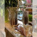 Ver imagem 5 de Vaso Em Cristal Murano Âmbar E Lilás - São Marcos