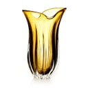 Ver imagem 1 de Vaso Em Cristal Murano Âmbar E Lilás - São Marcos