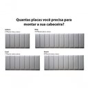 Ver imagem 5 de Placas Cabeceira King 200cm X 60cm 10 Placas Courino Cinza