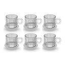 Ver imagem 2 de Conjunto 6 Xícaras de Cristal de Alta Transparência – Elegância na Mesa