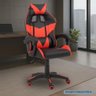 Cadeira de Gamer Giratória Reclinável Trevisul Preta/vermelha - 4