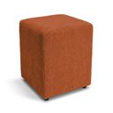Ver imagem 3 de Puff Sala Decorativo Quadrado Lucca Base Fixa Bouclê Terracota G02 - D’Rossi