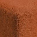 Ver imagem 5 de Puff Sala Decorativo Quadrado Lucca Base Fixa Bouclê Terracota G02 - D’Rossi