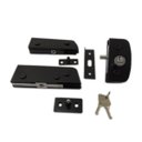 Ver imagem 1 de Kit porta pivotante para vidro temperado blindex 6 e 10mm - Preto