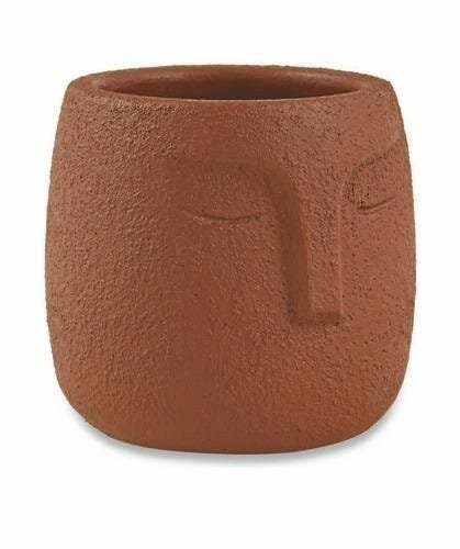 CACHEPOT ROSTO TERRACOTA - 2