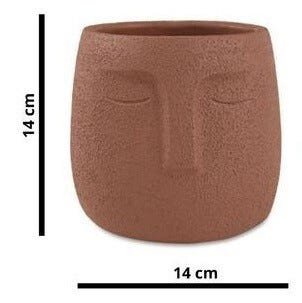 CACHEPOT ROSTO TERRACOTA - 3