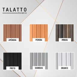 Painel Ripado Versátil: 01 Unid. 270x110cm Larg. Talatto Painéis Amêndoa - 3
