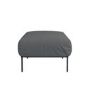 Ver imagem 3 de Puff Chaise Industrial Basileia 74cm Yescasa Veludo Tx Cinza Grafite