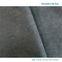 Ver mais imagens de Puff Chaise Industrial Basileia 74cm Yescasa Veludo Tx Cinza Grafite