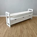Ver imagem 2 de Rack para TV Linea 140cm com 3 Gavetas Branco Artfactory Design