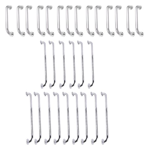 Alça de Apoio Barra Inox 40cm 70cm 80cm Kit 29 Unidades Suporte Acessibilidade Idoso Cadeirante Banh