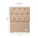 Ver imagem 2 de Cabeceira Solteiro Murat Facto Bege 090X125X09 Ortobom