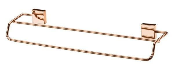 Future Toalheiro Duplo 45cm Roségold Aço Carbono Kit Fixação - 1
