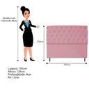 Ver imagem 2 de Cabeceira Estofada Liverpool 195cm Rosa Bebê