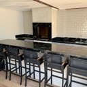 Ver imagem 7 de Banqueta Alta para Balcão Bancada de Cozinha Amélia em Tela Sling - 01 Unidade - Preto
