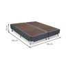 Base Box King Camurça Cinza 186x198x23 Ortobom - 3