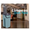 Flat Mop Rodo Balde Esfregão Microfibra Vassoura Mágica Limpa Fácil + 1 Refil - 2