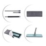 Flat Mop Rodo Balde Esfregão Microfibra Vassoura Mágica Limpa Fácil + 1 Refil - 3