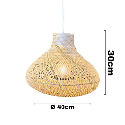Pendente Fatu Fibra de Bambu 40cm Gmh - 2