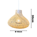 Ver imagem 2 de Pendente Fatu Fibra de Bambu 40cm Gmh